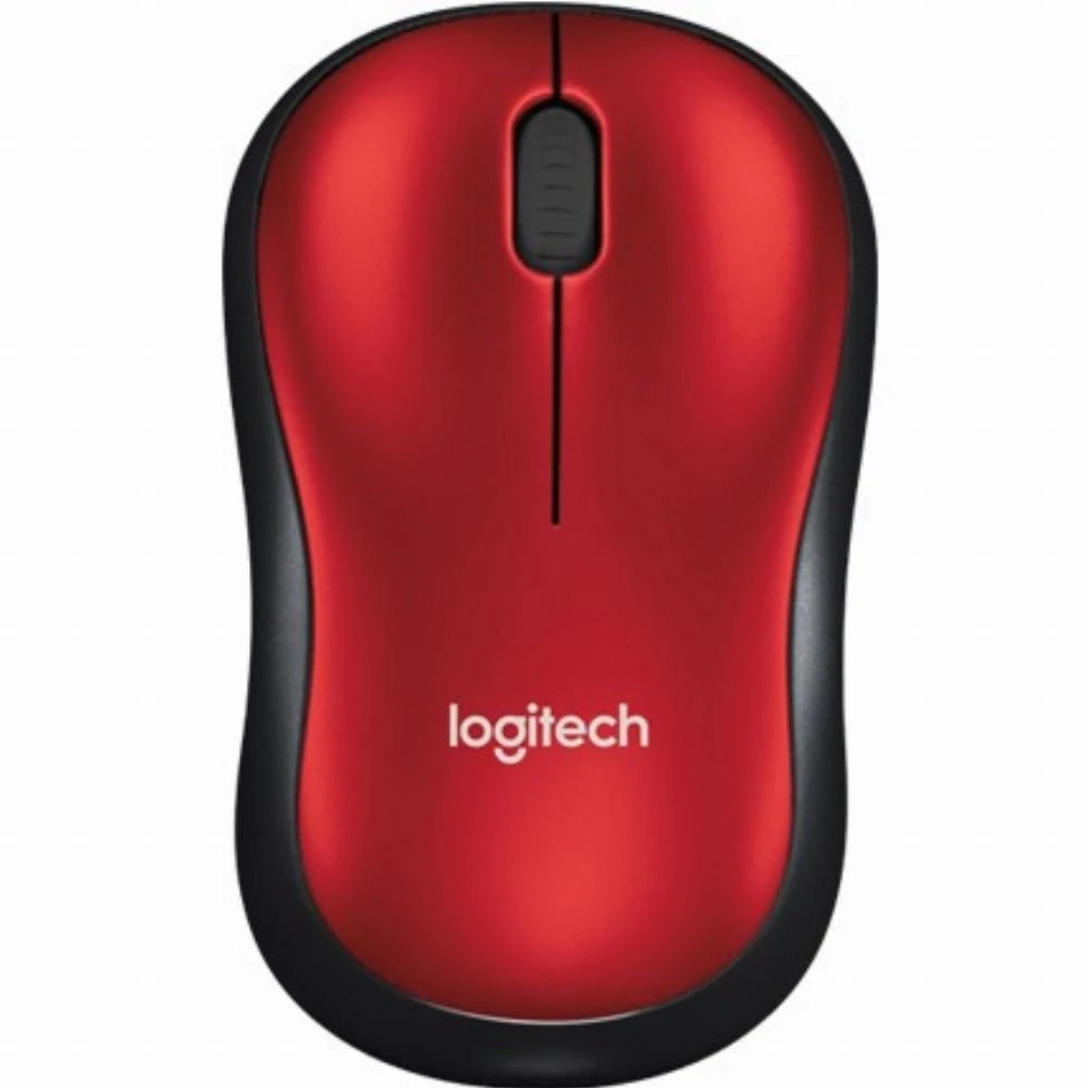 Bevielė pelė Logitech M185. Raudona