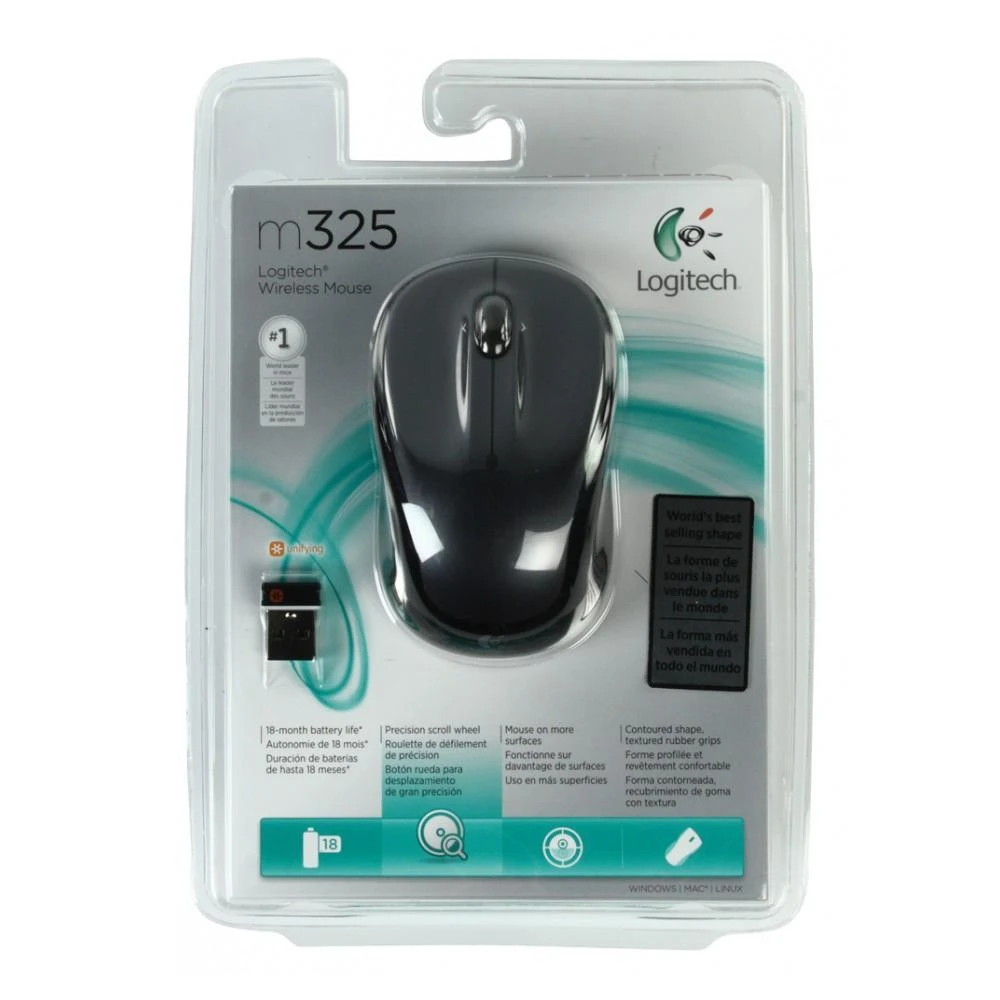 Optinė belaidė pelė Logitech M325 tamsiai pilka