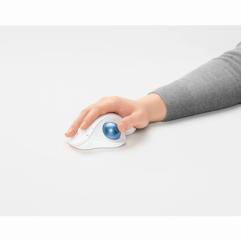 Logitech ERGO M575 Belaidė Trackball pelė, baltos spalvos