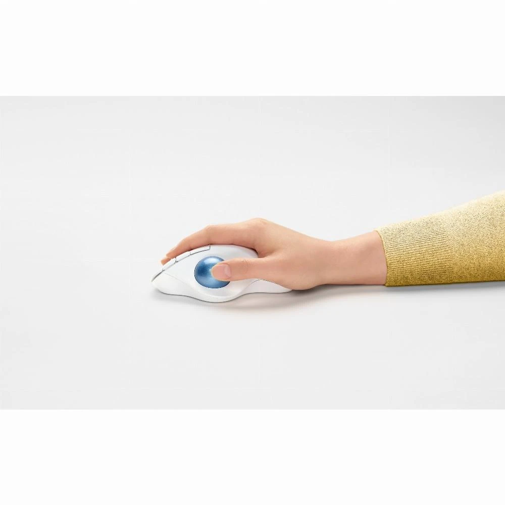 Logitech ERGO M575 Belaidė Trackball pelė, baltos spalvos