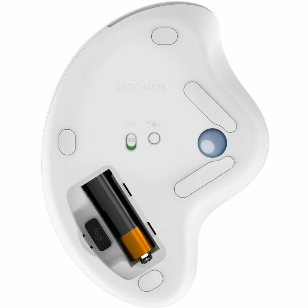Logitech ERGO M575 Belaidė Trackball pelė, baltos spalvos