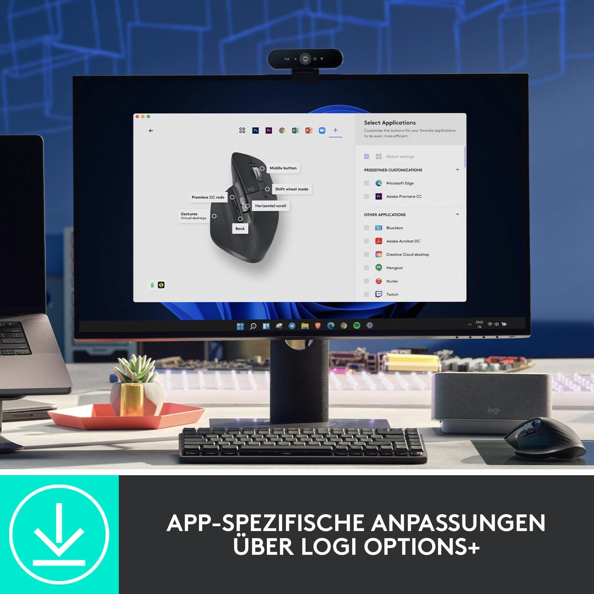 LOGITECH MX Master 3S Bluetooth pelė - grafito spalvos