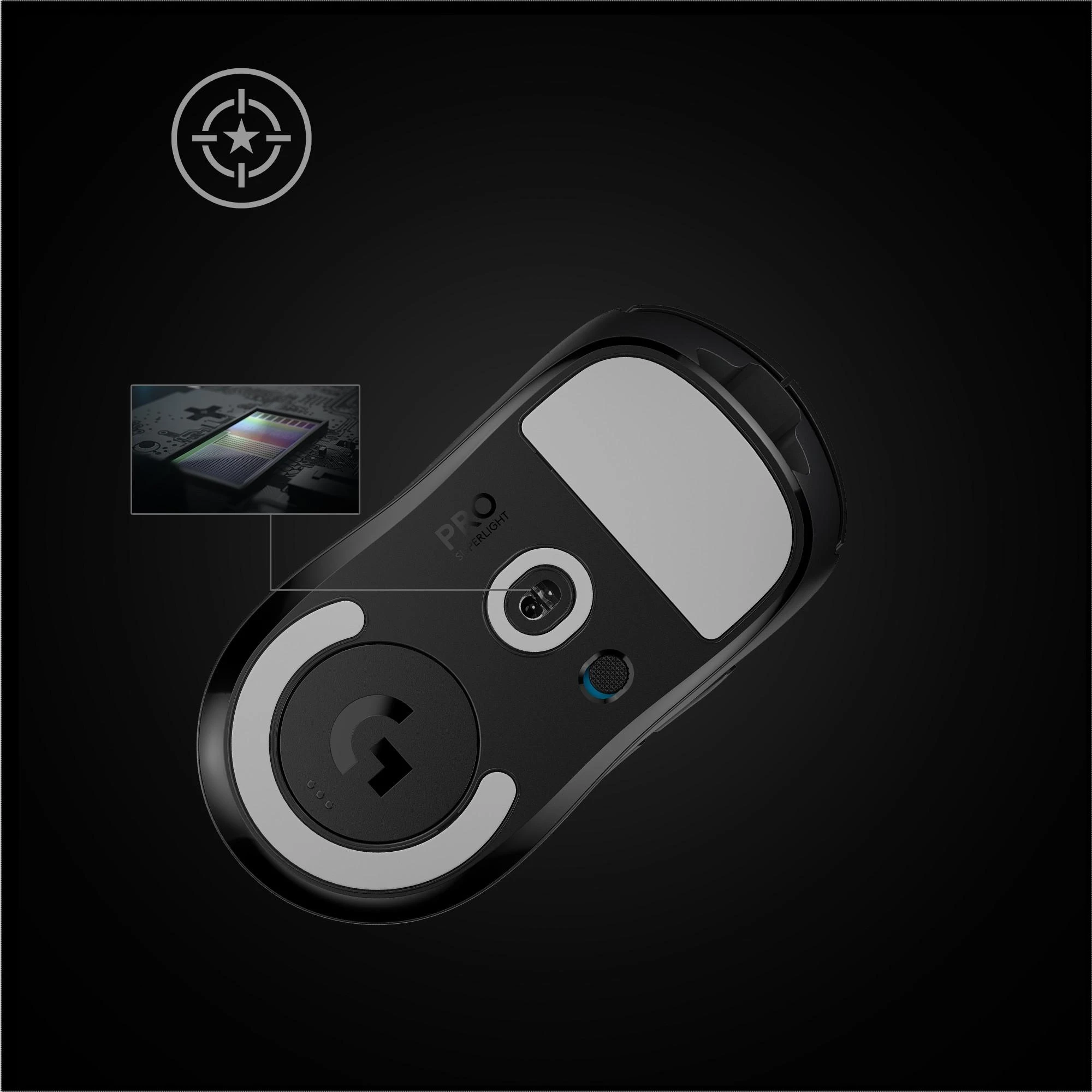 Belaidė žaidimų pelė Logitech G PRO X SUPERLIGHT, Juoda