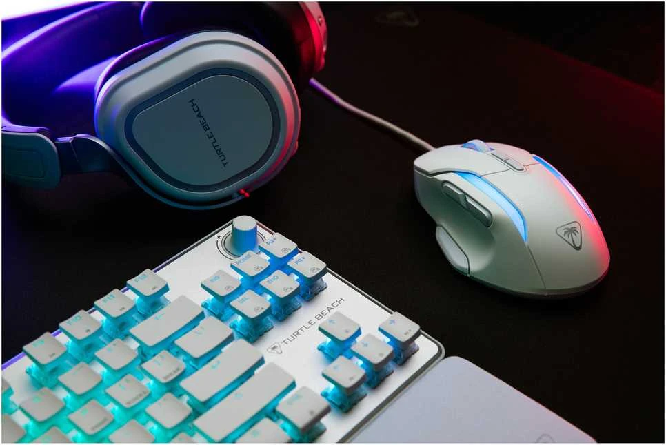 Turtle Beach Kone II Laidinė ergonominė RGB žaidimų pelė | Balta