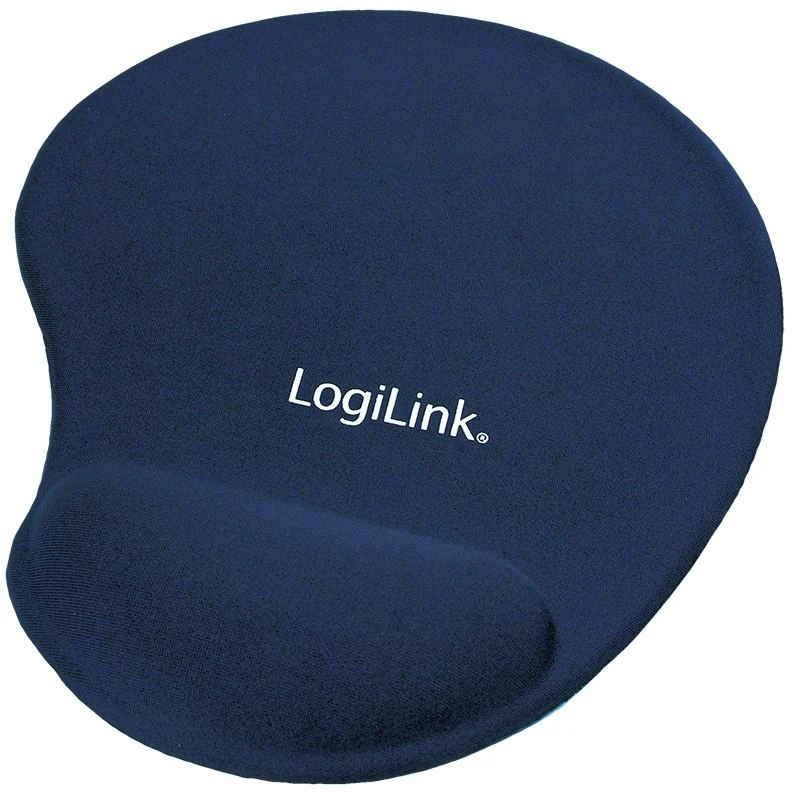 LOGILINK ID0027B LOGILINK - Gelis Pelės kilimėlis su riešo atrama support, mėlynas