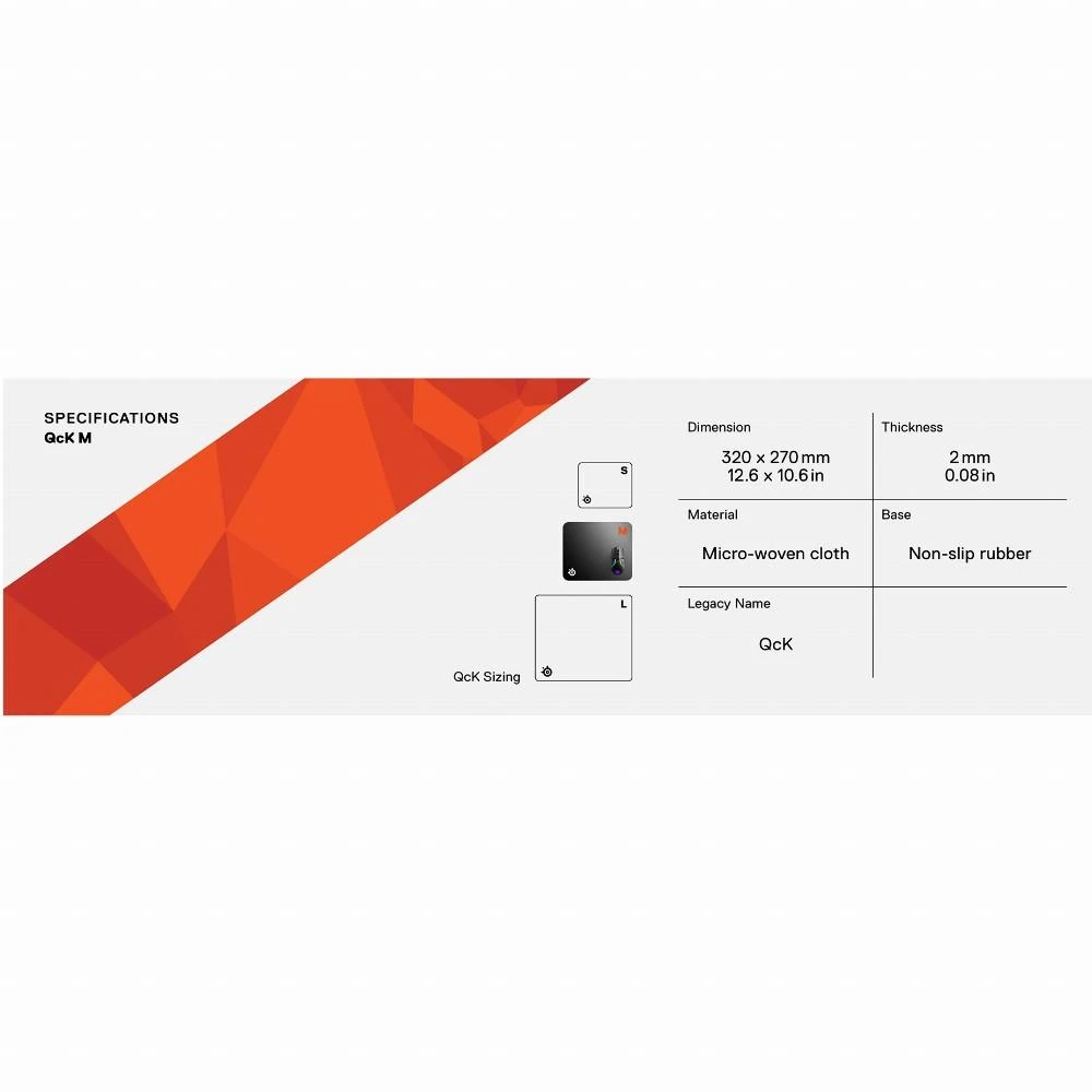 Medžiaginis pelės kilimėlis žaidimams SteelSeries QcK Medium