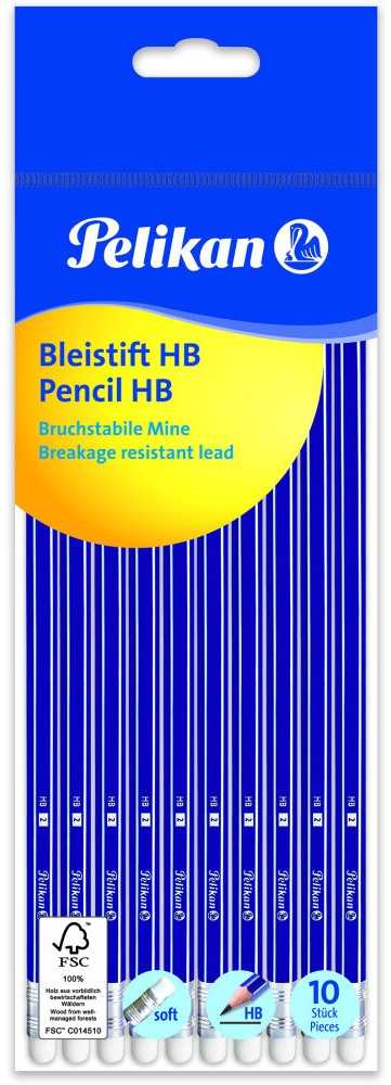 Pelikan Pelikan Bleistift HB sechsant FSC 10er Polybag
