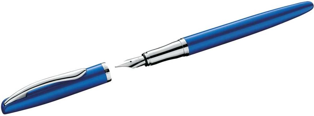 Plunksnakotis JAZZ NOBLE, Pelikan, mėlynos sp. metalinis korpusas, dovanų dėžutėje