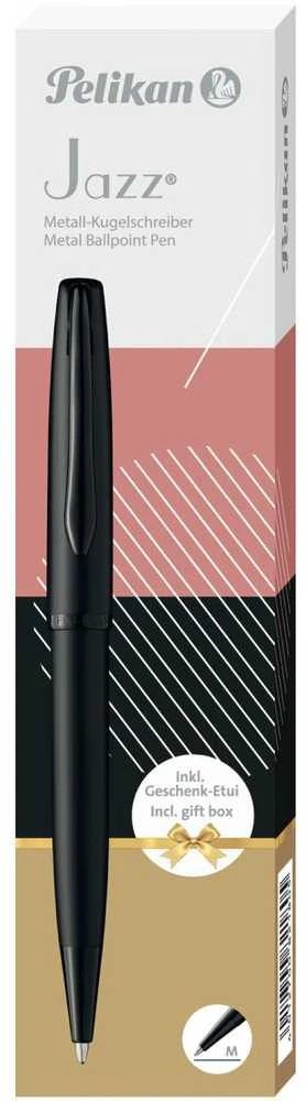 Tušinukas JAZZ NOBLE, Pelikan, juodos sp. metalinis korpusas, pasukamas, dovanų dėžutėje