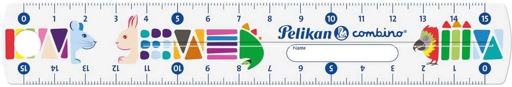 Pelikan Liniuotė 15cm COMBINO