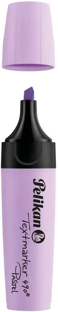 Pelikan Textmarker 490 Pastel, Lavendel, 10 Stück Faltschachtel
