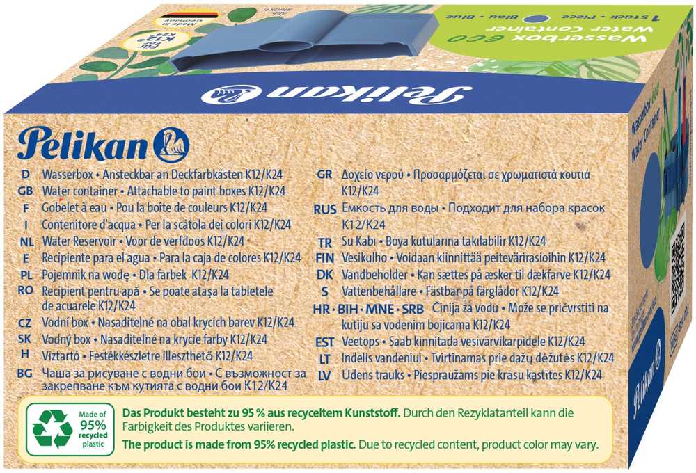Pelikan Indelis vandeniui ECO mėlynas
