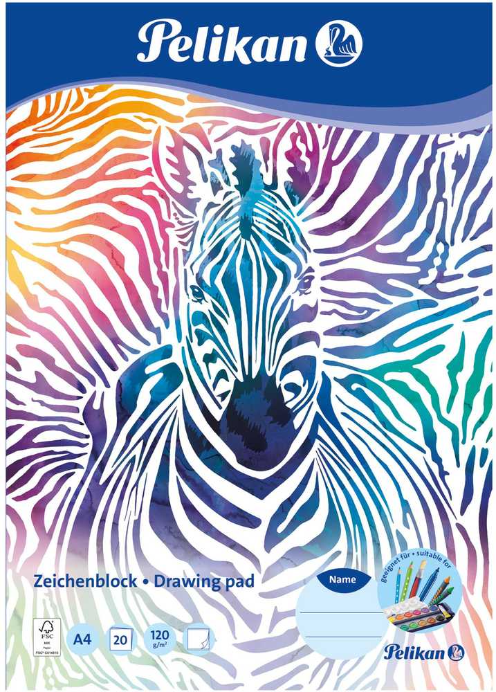 Pelikan Pelikan Zeichenblock DIN A4. 120g/m2. 20 Blatt