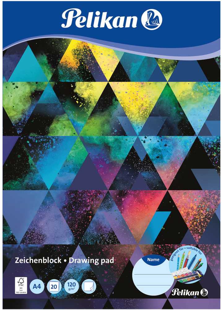 Pelikan Pelikan Zeichenblock DIN A4. 120g/m2. 20 Blatt