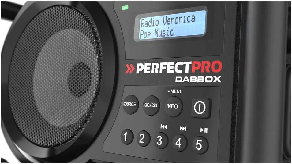 Perfectpro Statybvietės radijas DABBOX statybvietės radijas