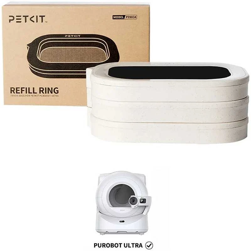 „PetKit“ papildymo žiedas atliekų maišeliams, skirtiems „Petkit Purobot ULTRA 3“ kraiko dėžutei.