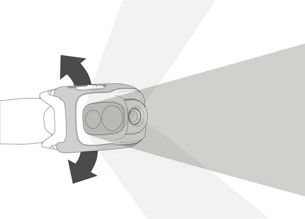 Oranžinis Petzl E095BB01 SWIFT RL Stirnlampe oranžinis