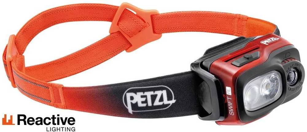 Oranžinis Petzl E095BB01 SWIFT RL Stirnlampe oranžinis