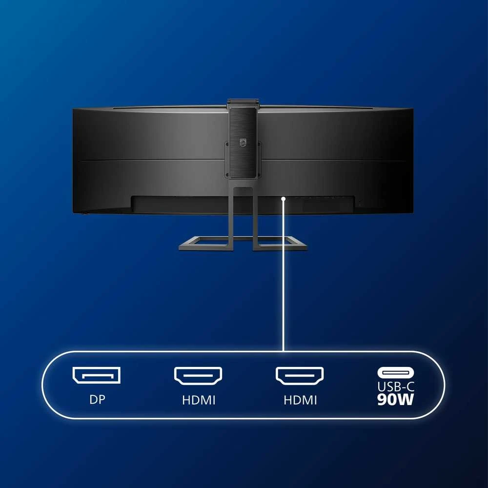 Monitorius Philips 499P9H/00 48,8" (124 cm), Juodos spalvos