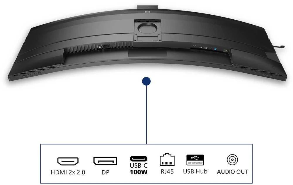 Monitorius Philips | 49B2U5900CH/00 | 48.8 " | VA | 32:9 | 75 Hz | 4 ms | 5120 x 1440 pikselių | 450 cd/m² | HDMI jungtys quantity 2