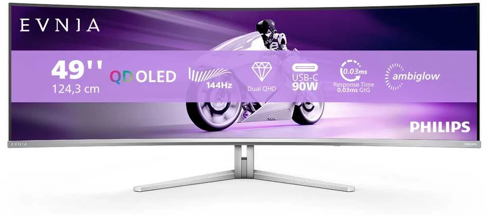 Monitorius PHILIPS 49M2C8900L/00 | 49" | QD-OLED | 5120x1440 | 144Hz