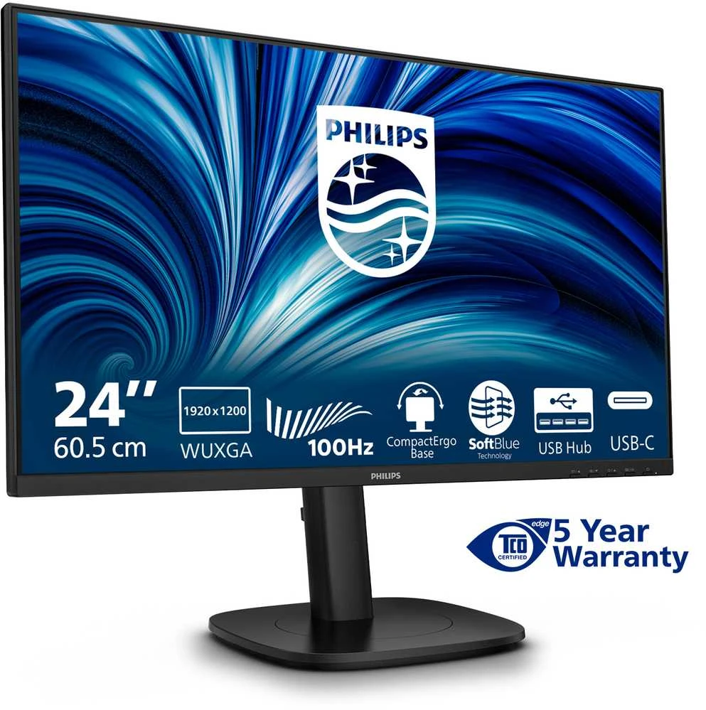 Monitorius „Philips 24B2N3200D/00“ – 100 Hz | 1920 x 1200 | IPS | 24,1 colio | 4 ms
