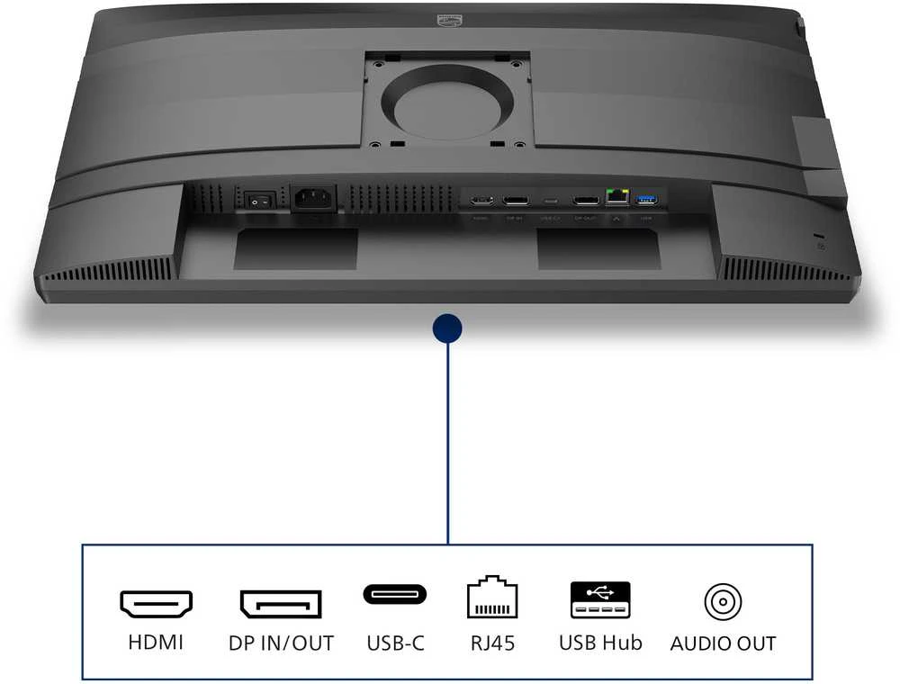 Monitorius Mmd monitoriai, ekranai PHILIPS 24B2U4301/00 23,8 colio 1920x1080 HDMI DP USB