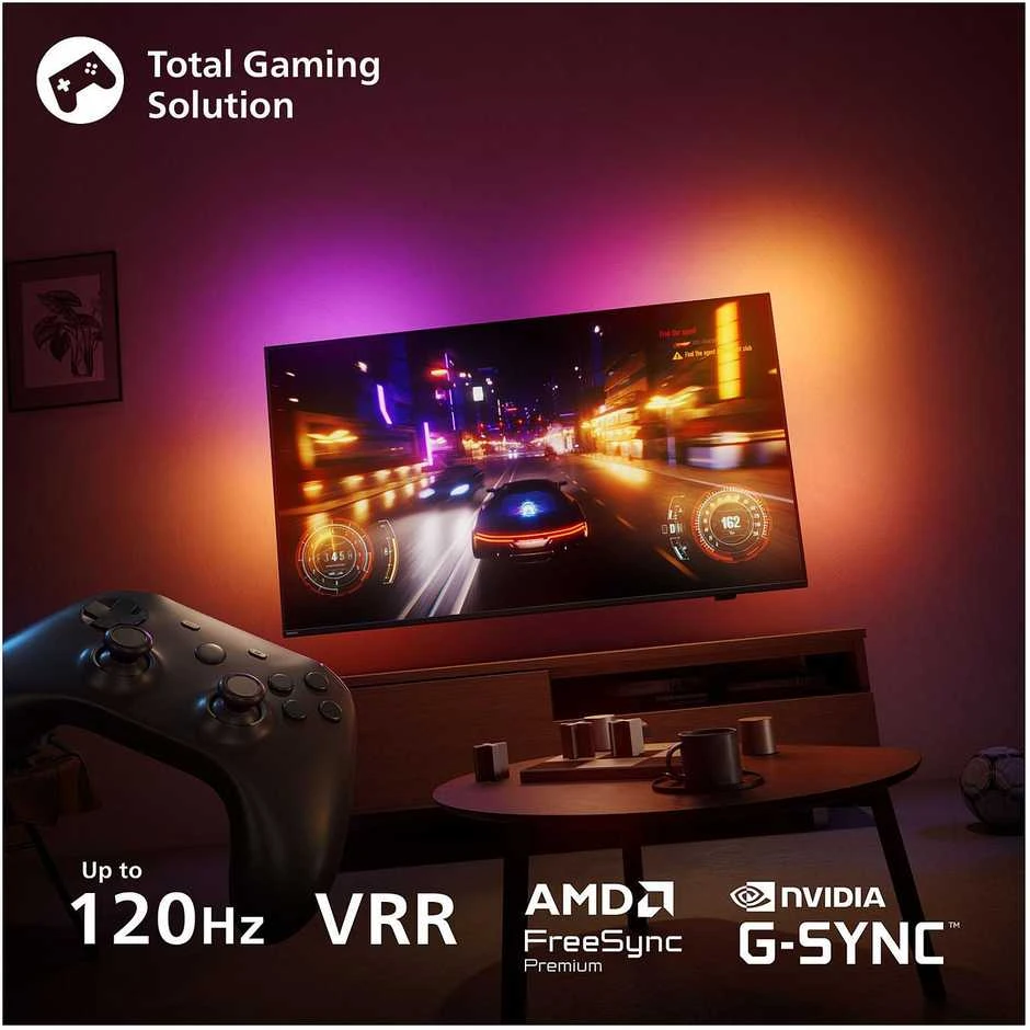 „Philips 48OLED760/12“ 121 cm, 48 colių, 4K OLED, 120 Hz, „Ambilight“ išmanusis televizorius