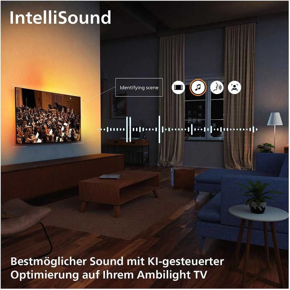 „Philips 48OLED760/12“ 121 cm, 48 colių, 4K OLED, 120 Hz, „Ambilight“ išmanusis televizorius