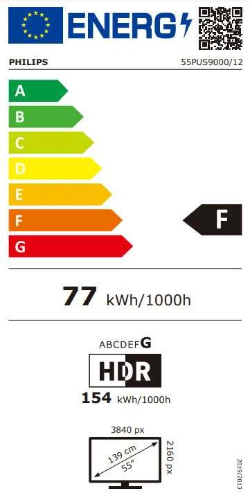 „Philips 55PUS9000/12“ 139 cm (55 colių) „The One 4K Ambilight QLED“ išmanusis televizorius
