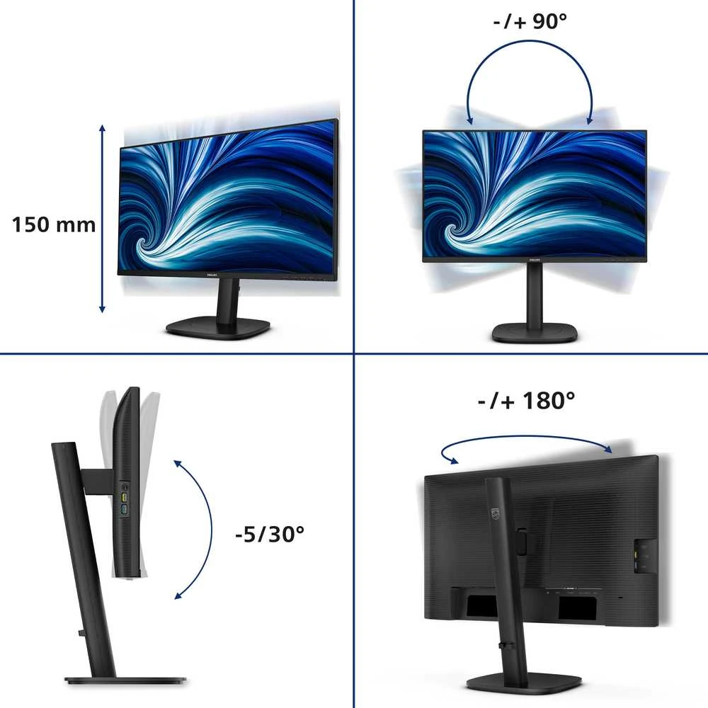 Monitorius „Philips 24B2N3200J“ – 120 Hz | „Full HD“ | IPS | 23,8 colio