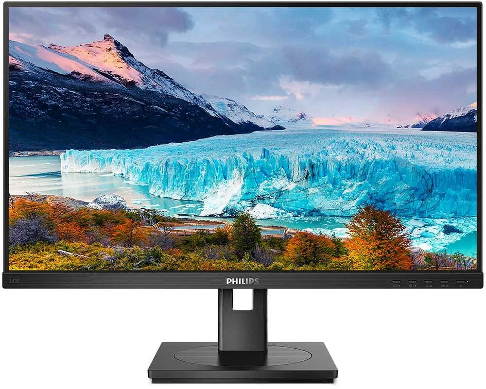 Monitorius Philips USB-C HUB 243S1/00 23.8", Juodos spalvos