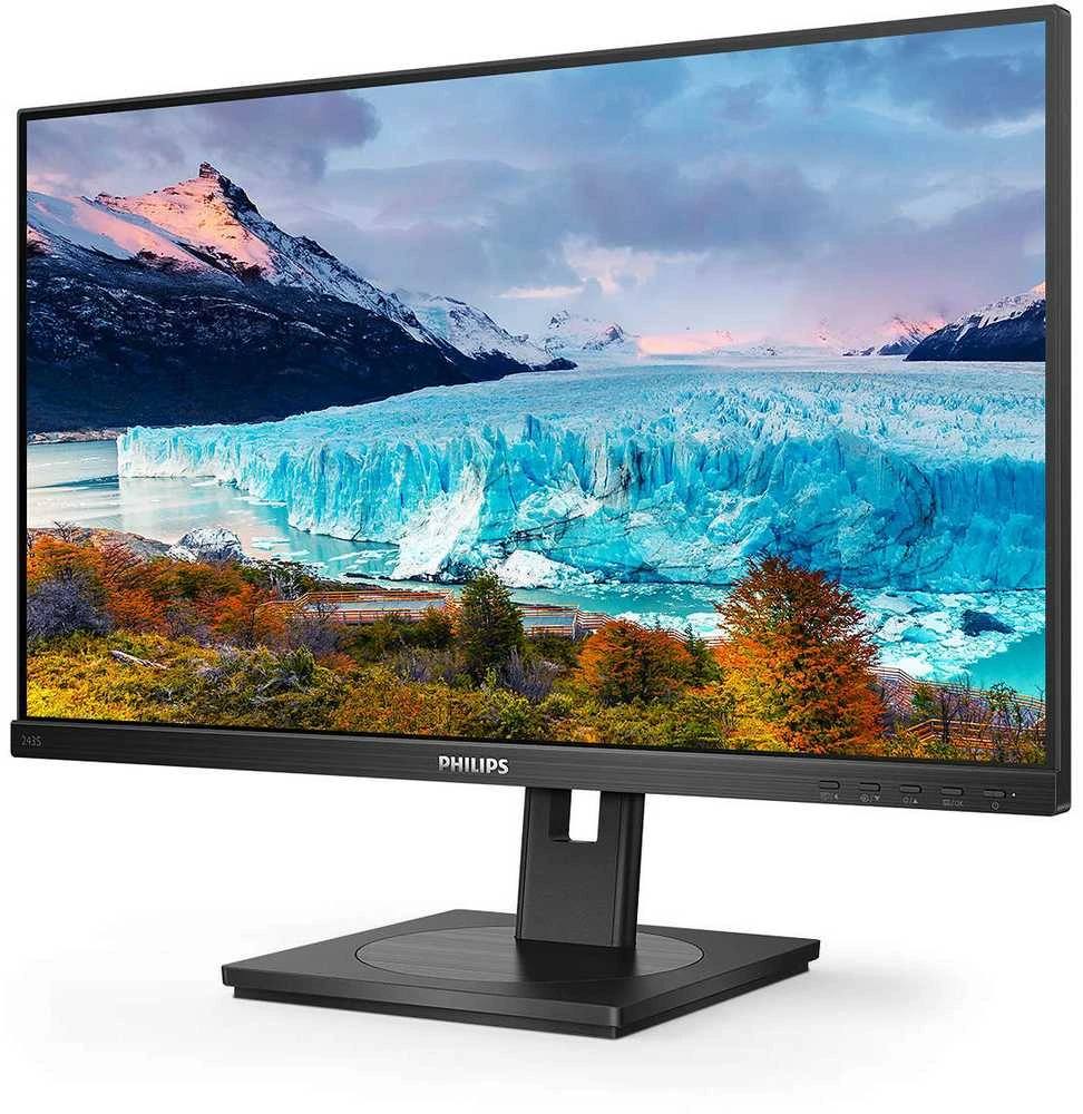 Monitorius Philips USB-C HUB 243S1/00 23.8", Juodos spalvos