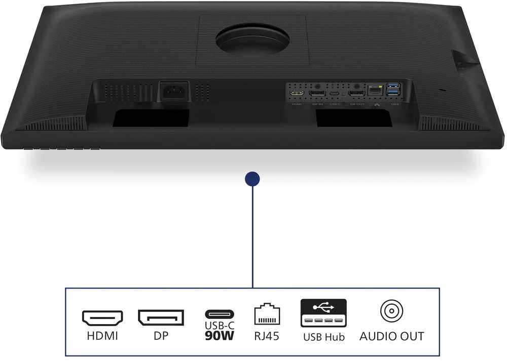 Monitorius Mmd monitoriai Ekranai PHILIPS 24B2U3301/00 23.8 colio IPS FHD 60Hz 300cd/m2 4ms HDMI 1.4 DP 1.4 USB-C USB-Ax4 RJ45 Garsiakalbiai Pasukami