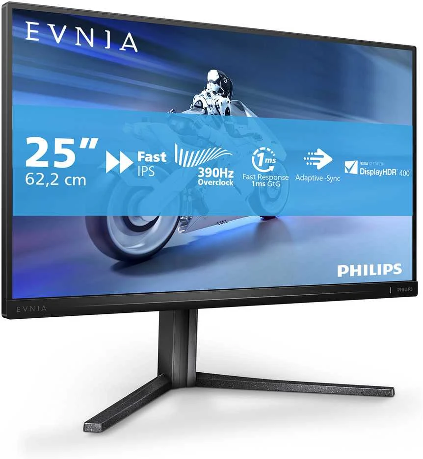 Monitorius „Mmd Monitors“ ekranai „PHILIPS 25M2N5200U/00“, 24,5 colio, IPS, FHD, 390 Hz, 400 cd/m2, 0,3 ms, HDMI, 2.0x2, DP, 1.4, pasukamas