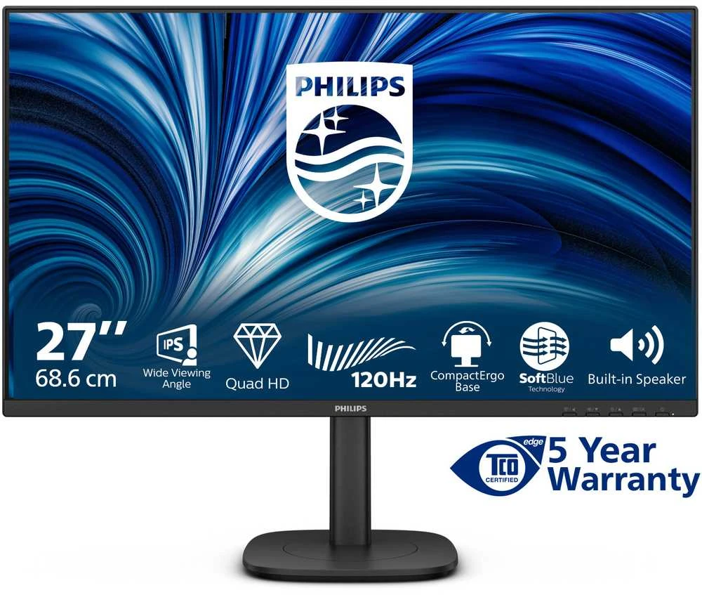 Monitorius Philips Business Monitor 27B2N3500J/00 | 120Hz | QHD | IPS | 27"