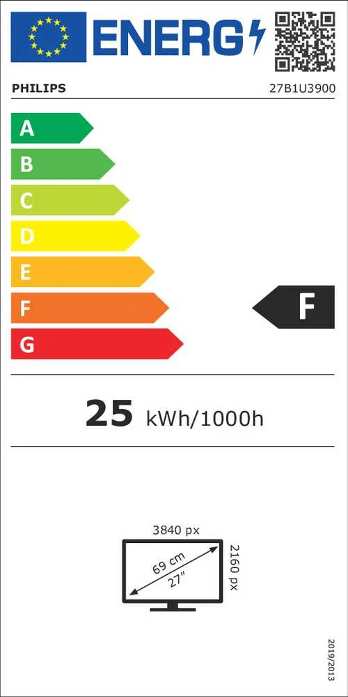 „PHILIPS 27B1U3900/00“ – 27 colių UHD LED 16:9 IPS 60Hz 2xHDMI 2.0 DP 1.4 UBS-C monitorius