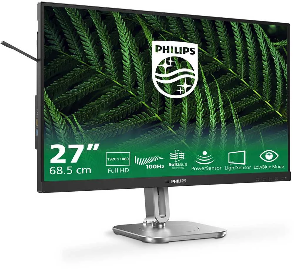 „PHILIPS 27B2G5200/00“ – 27 colių FHD LED 16:9 IPS 75Hz D-SUB HDMI 1.4 DP 1.2 monitorius