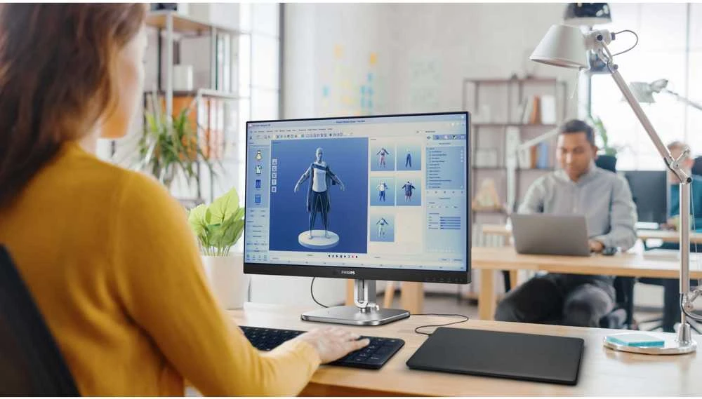 Monitorius „Mmd Monitors“ ekranai „PHILIPS 27B2U4601/00“, 27 colių, IPS, QHD, 120 Hz, 350 cd/m2, 4 ms, HDMI 2.0, DP, USB-C, 3.2, šakotuvas, USB „Pivot“ garsiakalbiai