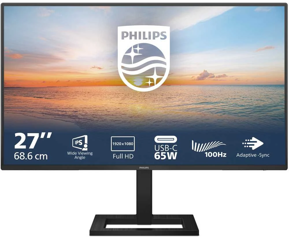 Monitorius Philips 27E1N1300AE/00, 27", 1920 x 1080, IPS, 4 ms, 100 Hz