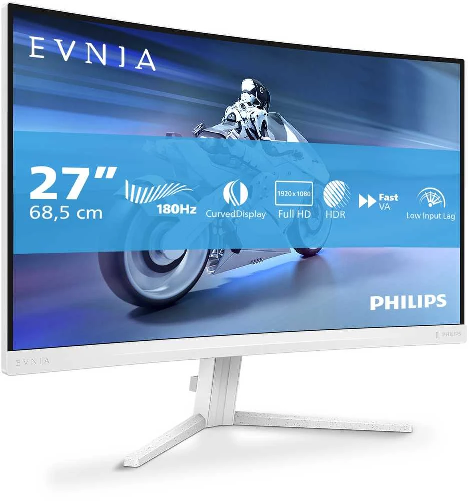 Monitorius Philips | 27M2C5201L/00 | 27 " | VA | 16:9 | 180 Hz | 1 ms | 1920 x 1080 pikselių | 300 cd/m² | HDMI jungtys quantity 2 | Baltas