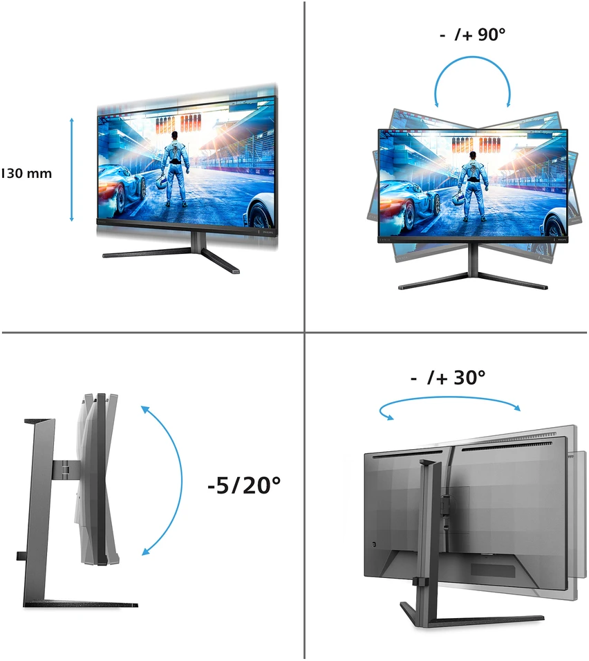 Monitorius Philips Evnia 27M2N5500/00, 27", IPS, 2560 x 1440, 180 Hz, 350 cd/m²