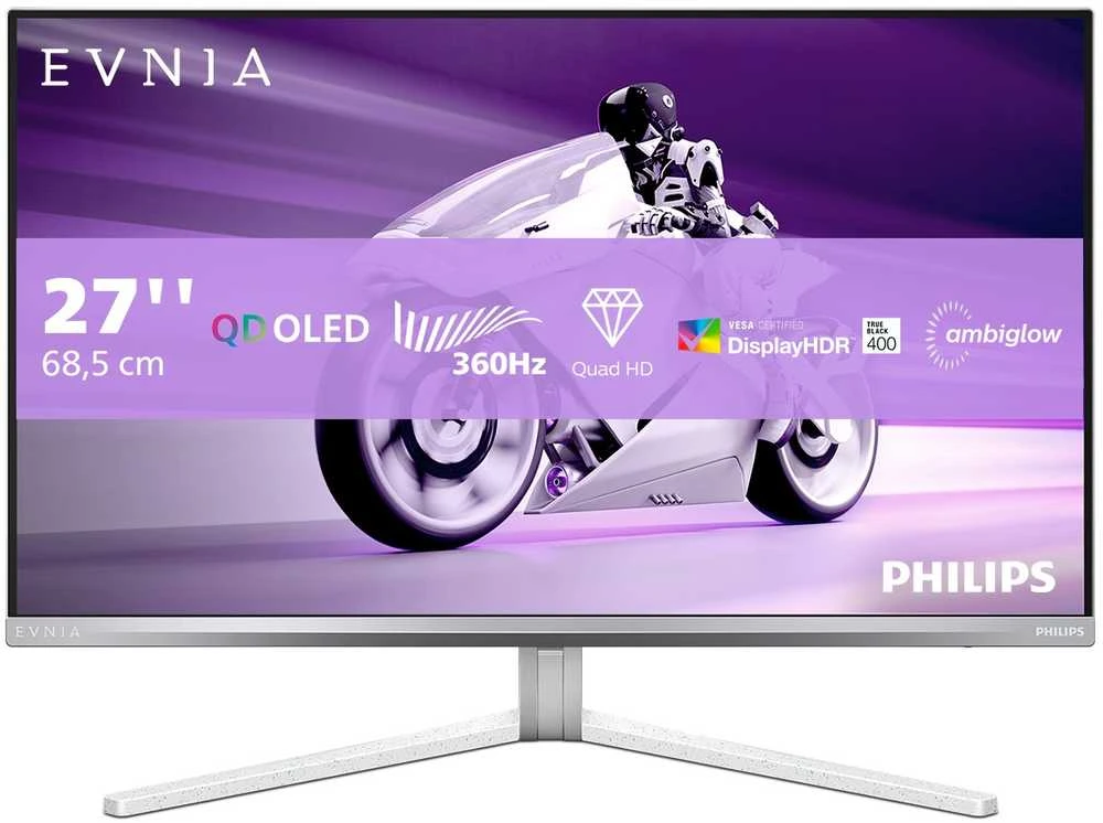 Monitorius Philips Evnia Gaming Monitor 27M2N8500/00 | 26.5" QD OLED | 360 Hz | 0,03 ms