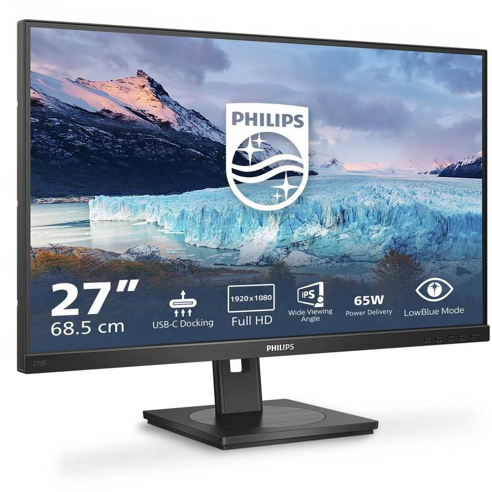 Monitorius Philips S-line 273S1/00, Juodos spalvos