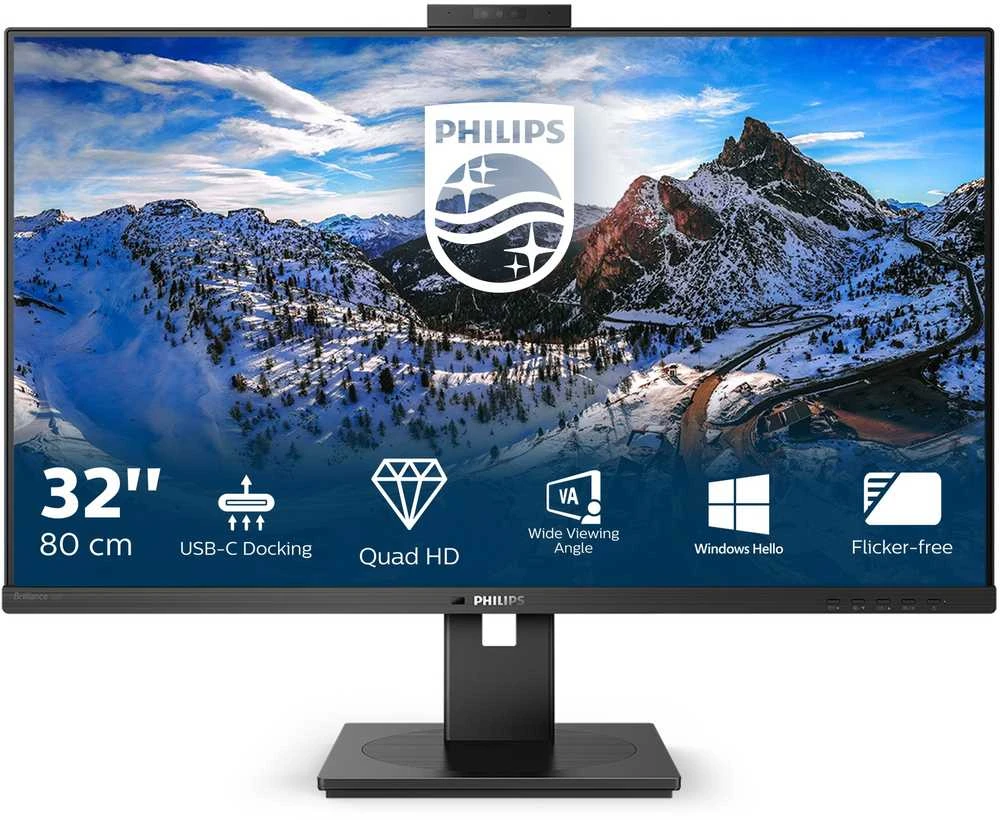 Monitorius Philips 326P1H/00 31.5", Juodos spalvos