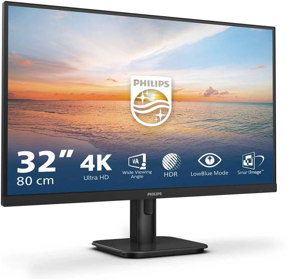 Monitorius Mmd monitoriai Ekranai PHILIPS 32E1N1800LA 31.5 colių Adaptive Sync 3840x2160 HDMI DP Juodas