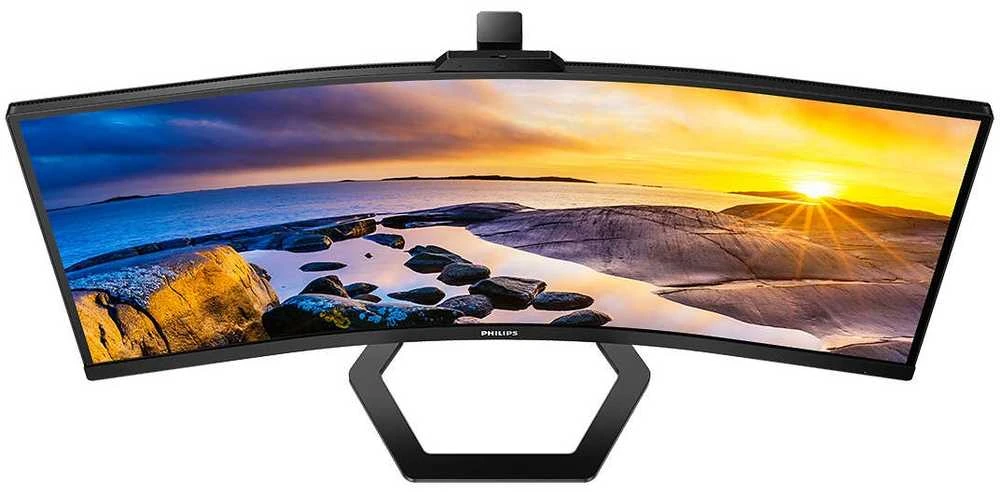 Monitorius Mmd monitoriai Ekranai PHILIPS 34E1C5600HE/00 34 colių 3440x1440 VA lenktas H/A 130 mm ULTRAWIDE USB-C ekranas