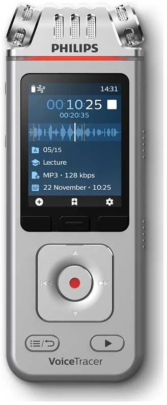 Diktofonas „Philips DVT4115“ 8 GB USB atmintinė + kortelės lizdas
