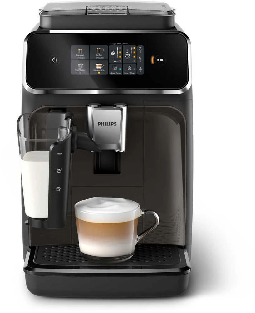 Philips | Espresso | EP2334/10 | Slėgis 15 bar | Su pieno plakikliu | Pilnai Automatinis | 1500 W | Juodas