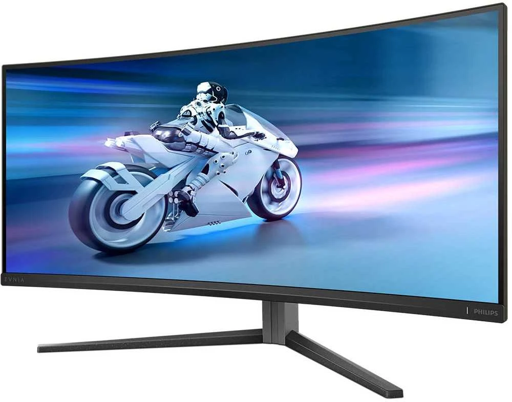 Monitorius Philips Evnia Curved Gaming Monitor, OLED 3440x1440, Juodas/Pilkas 34M2C6500/00